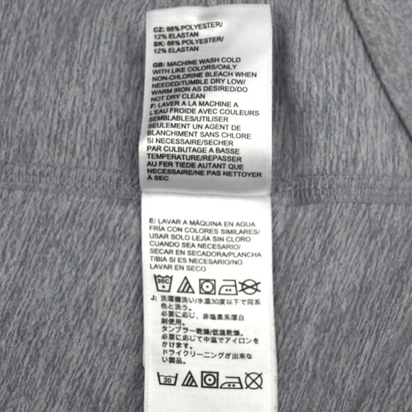 The North Face Womens M Top FlashDry 3/4 Sleeve Gray Pocket - Picture 10 of 11